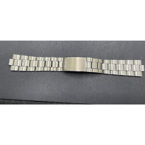 Vintage Seiko Deployment Clasp Men's Stainless Steel Watch Replacement Band 17MM